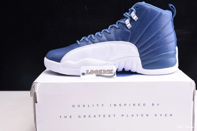 Kicktheory Stone Blue Air 130690-404 Jordan 12 Retro 0818